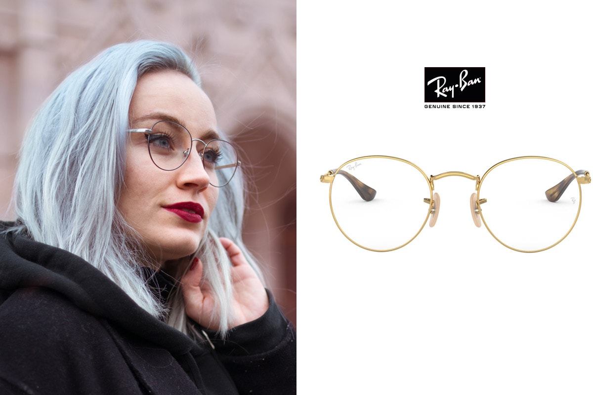 Minimalistka - Valentínsky darčekový sprievodca - pre ŇU Ray Ban Round Metal dioptrické okuliare